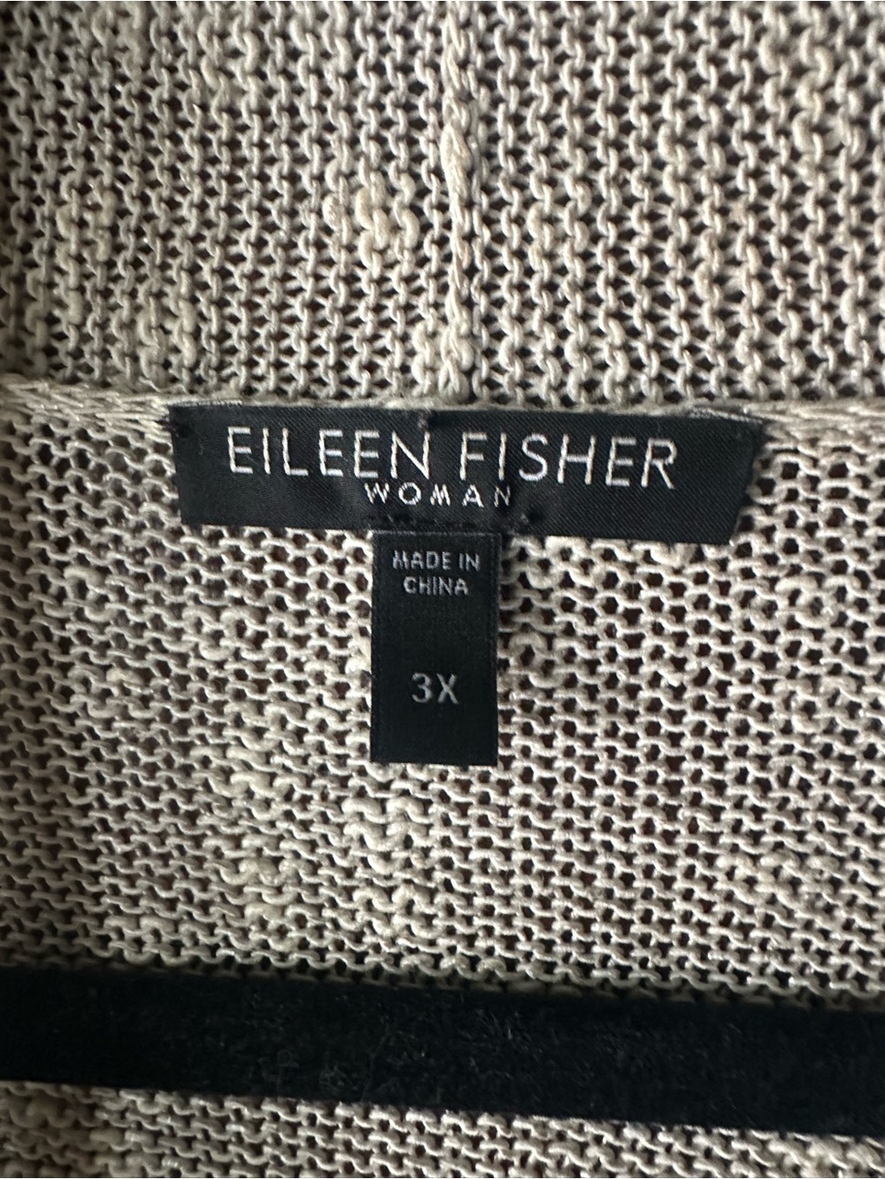 Eileen Fisher Soft Open-Front Light Cream Cardigan